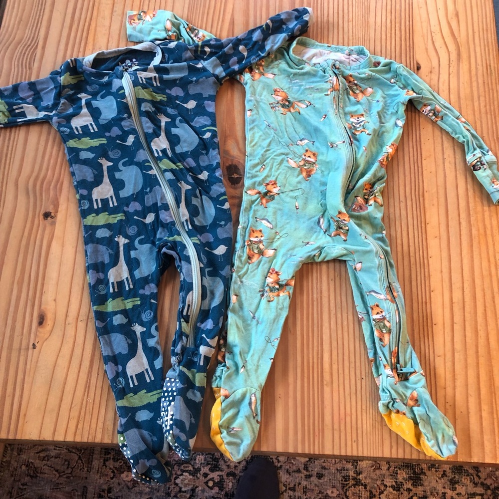 Kickee Pants Posh Peanut bamboo zippy bundle